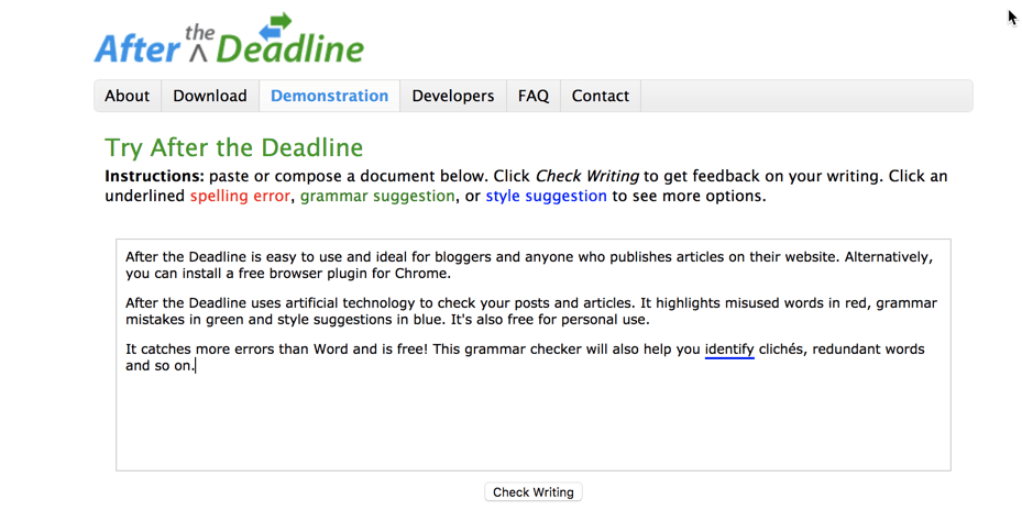 The 6 Best Online Grammar Checking Tools for WordPress 8 after the deadline - Grammar Checking Tools