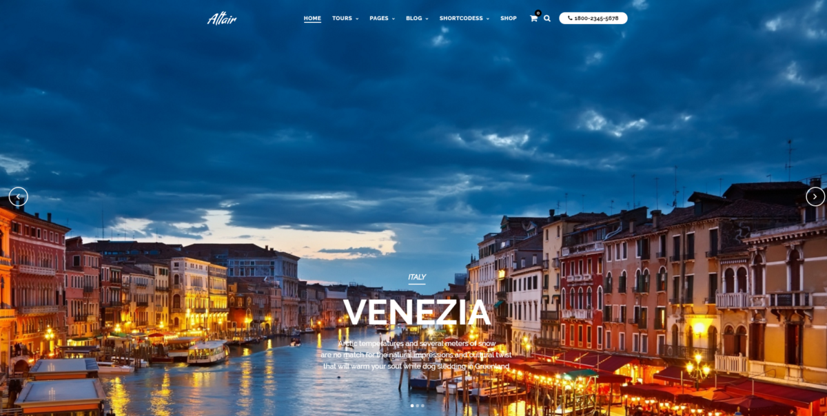 The Best WordPress Travel Agency Theme List (Tried & Tested) 15 altair