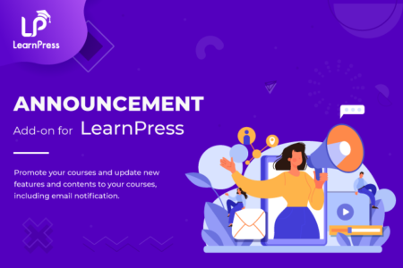 Announcement Add-on for LearnPress