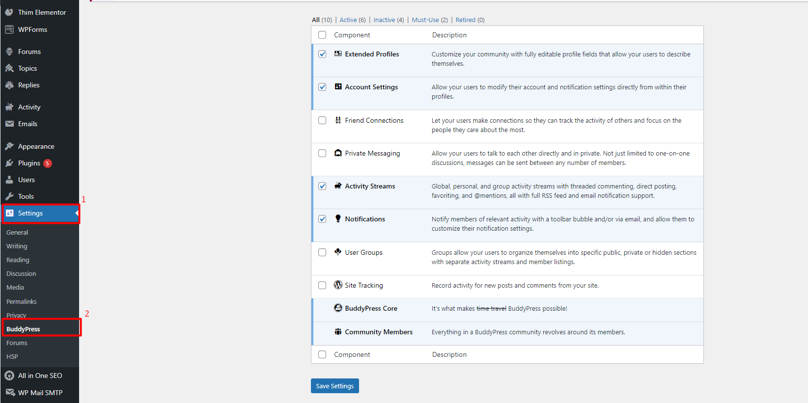 LearnPress - BuddyPress Integration 2 buddy1