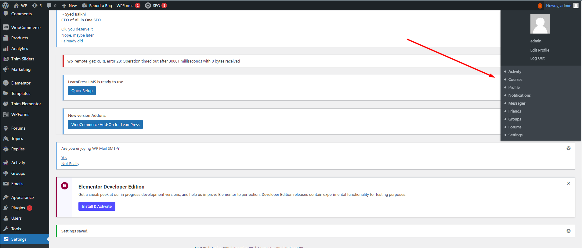 LearnPress - BuddyPress Integration 3 buddy3