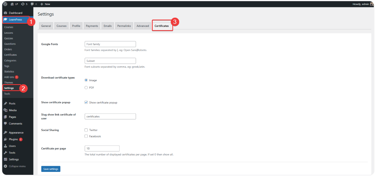 Certificates Add-on for LearnPress 18 certificates-6
