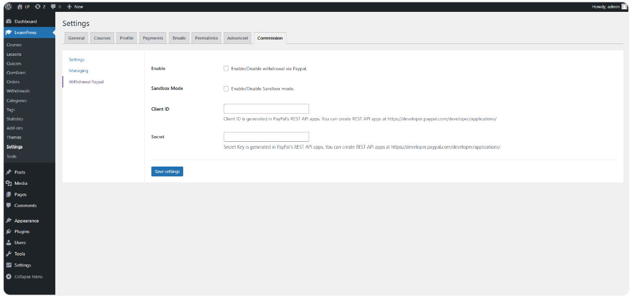 Commission Add-on for LearnPress 4 commission-6