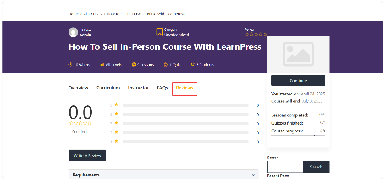 LearnPress - Course Review 2 course-review-3