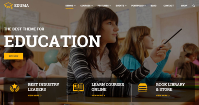 Top 7 Stunning Education WordPress Themes for Schools 5 eduma education wordpress theme