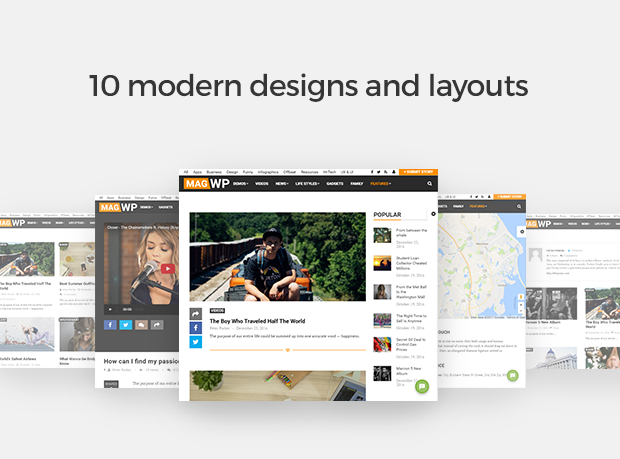 10 modern designs and layouts