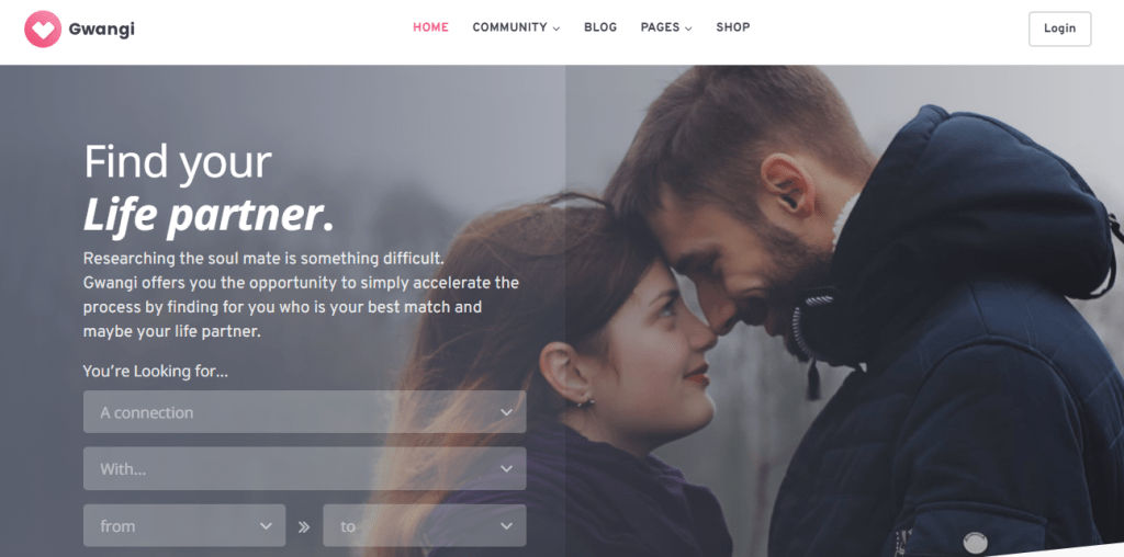 gwangi charming multi concept wordpress dating theme