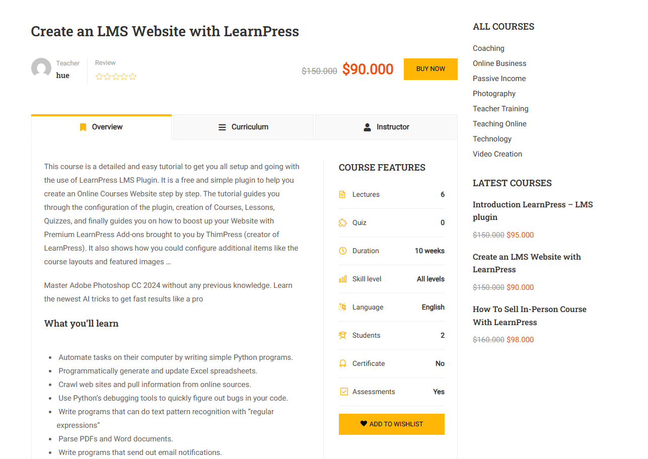 Hide Review in Eduma