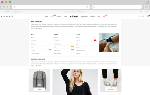 Claue – Clean and Minimal Magento Theme 19 image 2