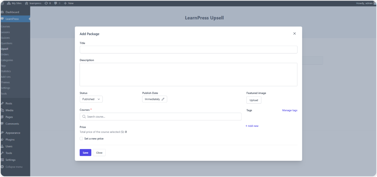 Upsell Add-on for LearnPress 4 learnpress-upsell-2-1