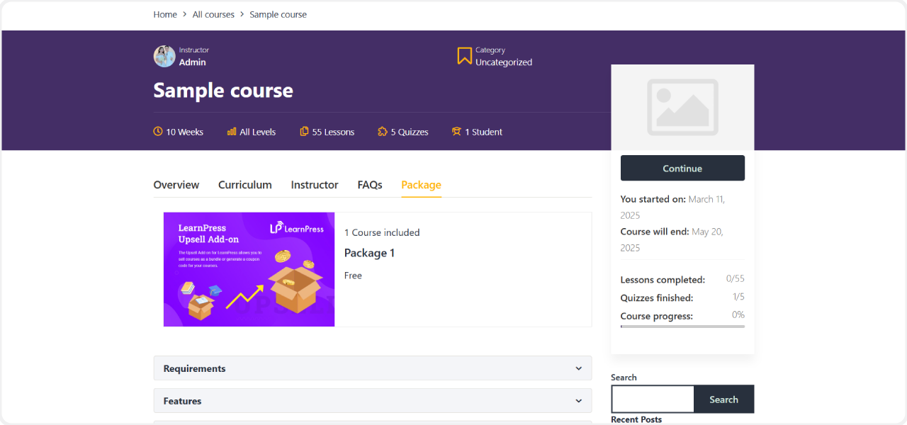 Upsell Add-on for LearnPress 9 learnpress-upsell-6