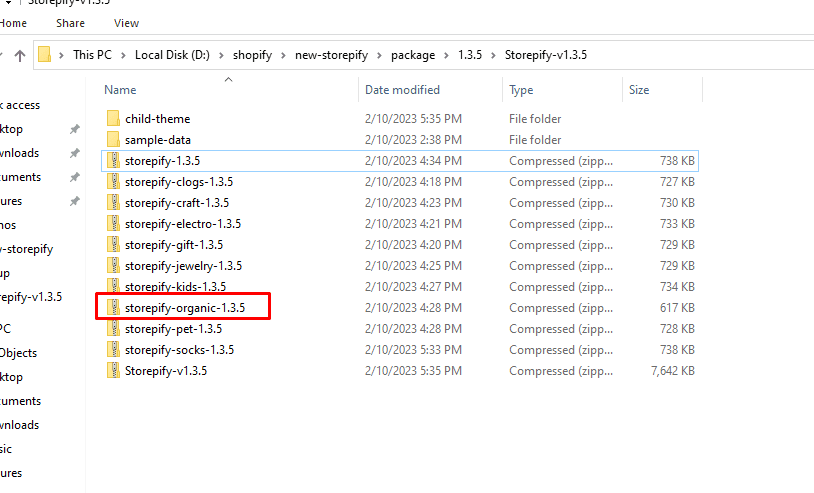 Storepify v1.3.6 Update 10 move the organic demo to the main theme