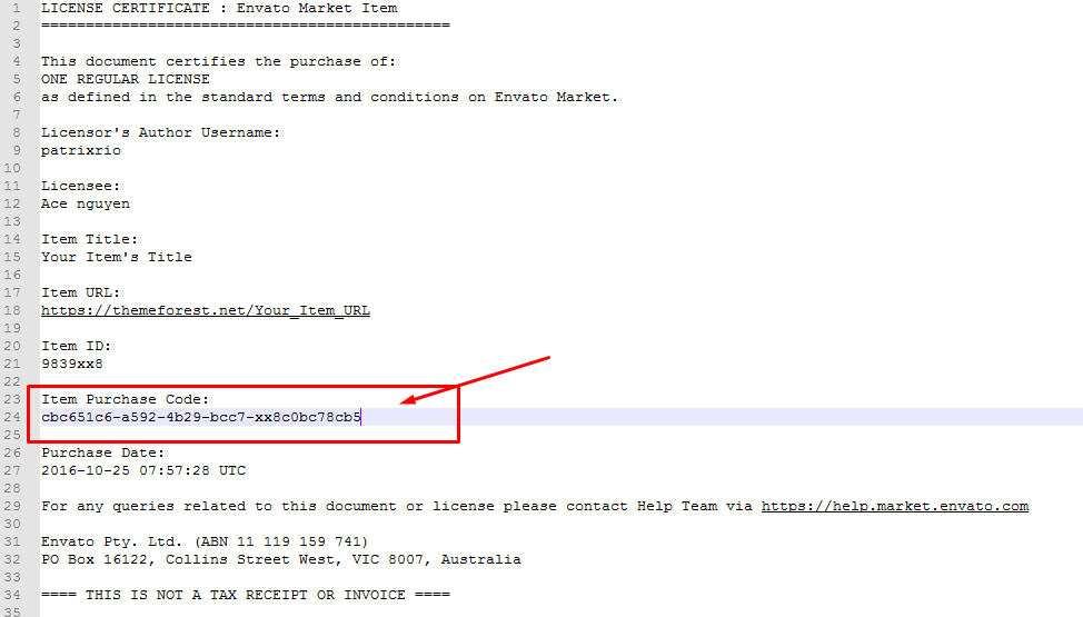 How To Get My Envato Purchase Code? 12 Purchasecode6 1