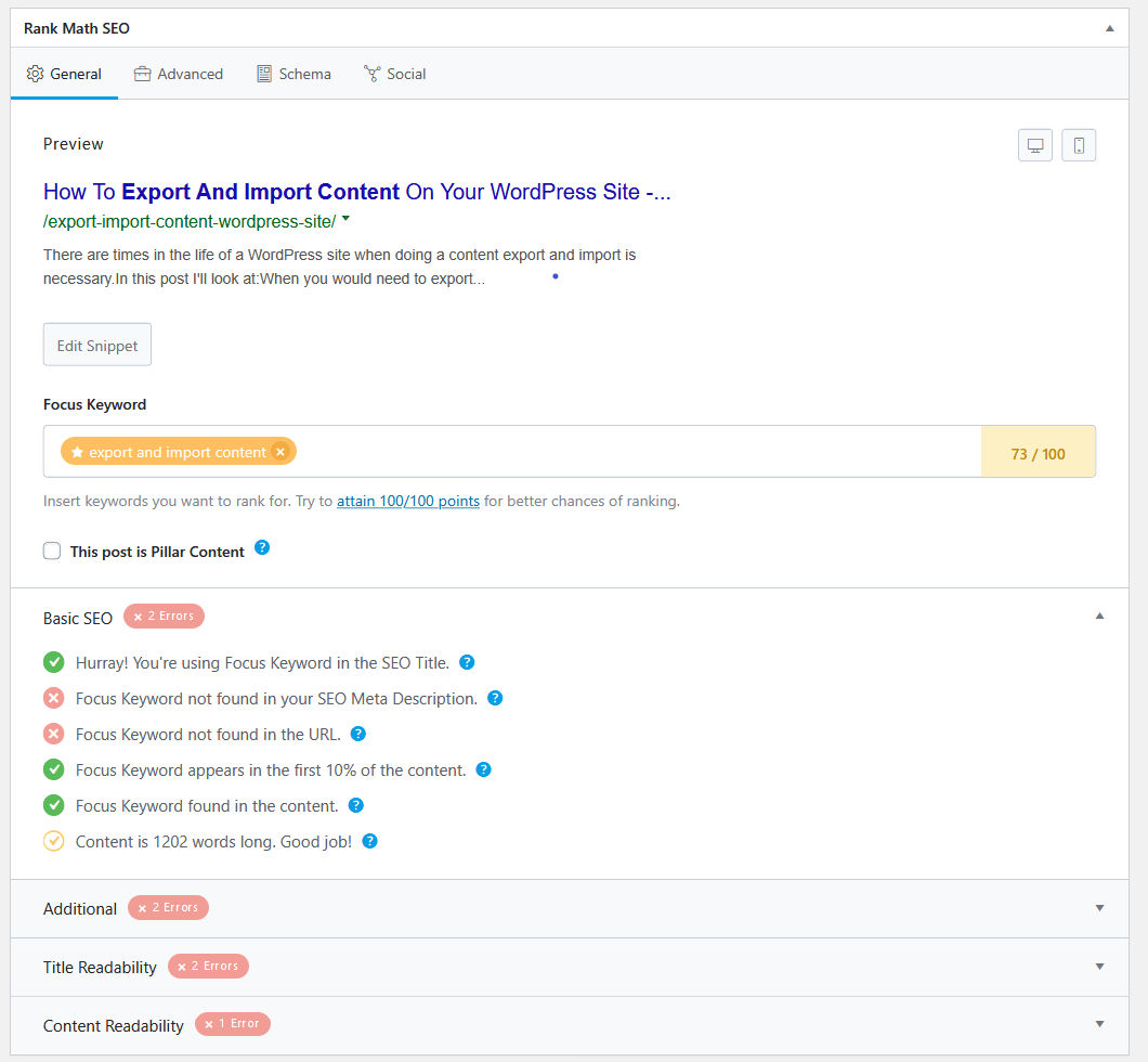 Rank Math vs Yoast SEO: Which One is Better for WordPress SEO Plugin? 14 rank math readability