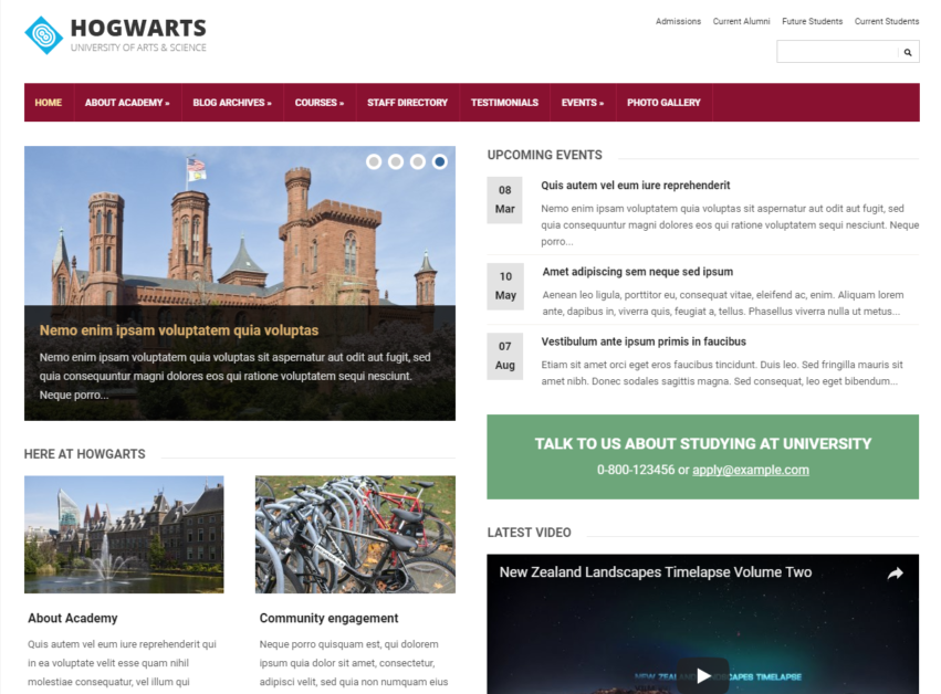 Best Free Education Themes for WordPress 14 free education theme