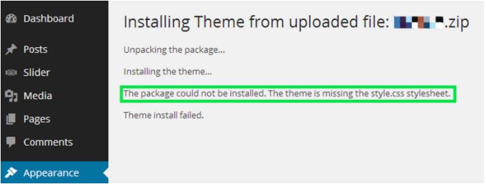 How to Fix "Broken Theme and/or Stylesheets Missing" Error in WordPress 2 Broken Theme and/or Stylesheets Missing