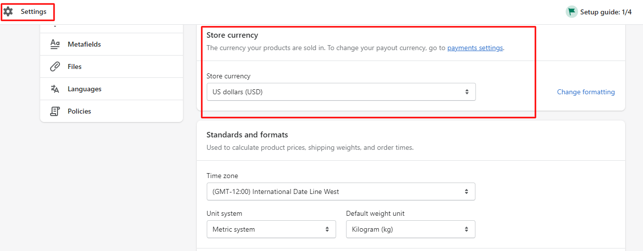 How to create an Online Store with Shopify? 46 store currency create an online store with shopify