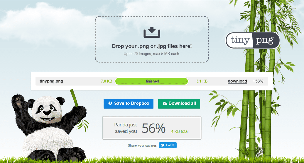 WordPress Image Sizes: 5 Best Tips For SEO Optimization 11 TinyPNG - WordPress Image Compression