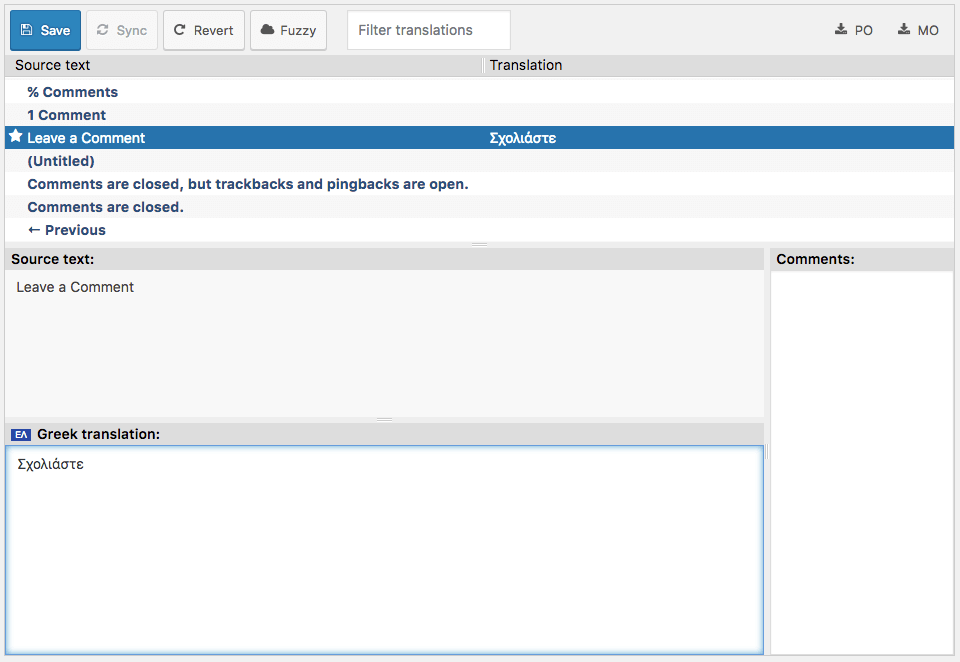 Translate Some Strings in Loco Translate