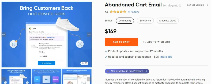8+ Must-Have Magento 2 Extensions for Success 20 Amasty Abandoned Cart Email