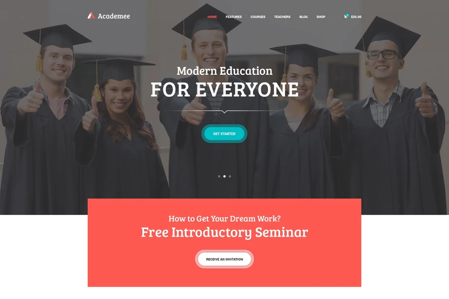 10 Best Language Learning WordPress Theme Selections 21 Academee