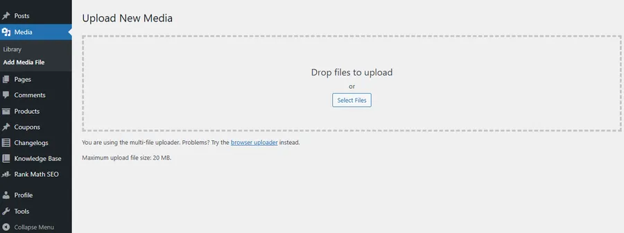 How to Add Animated Video to WordPress? 3 Add Media File