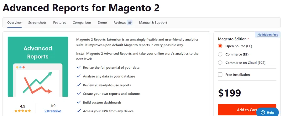 13+ Must-Have Magento Extensions to Boost Your Store Profits 21 Mirasvit Advanced Reports