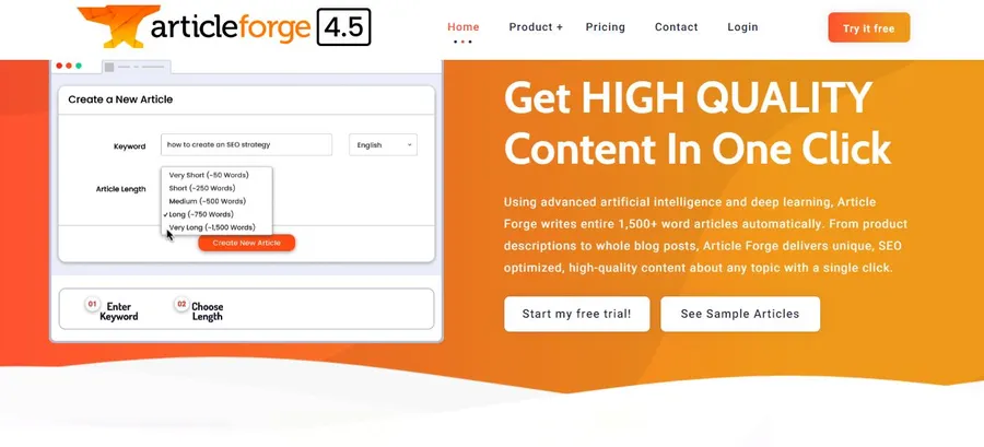Write An Article in 10 Minutes with 5 AI Article Writer Tools 10 ArticleForge