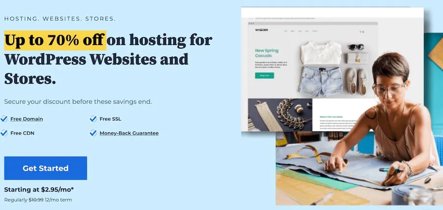 How to Start an Online Thrift Store With WordPress: 7 Simple Steps 24 BlueHost Landing