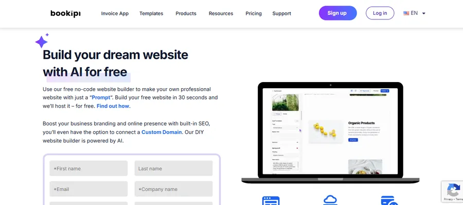 7+ Best Free AI Website Generators 14 Bookipi