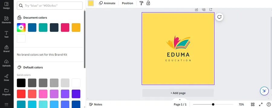 Canva Customize Logo