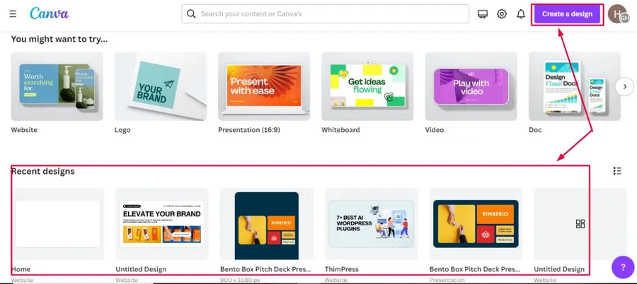 Convert Canva to WordPress: 3+ Simple Methods 6 Canva Homepage