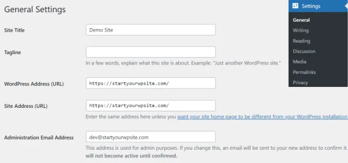 How to Start an Online Thrift Store With WordPress: 7 Simple Steps 31 Change Site Title