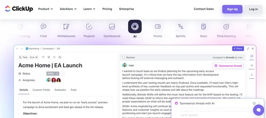 Exploring The Hottest AI Marketing Tools Trending Now 21 Clickup AI Marketing
