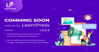 LearnPress Add-On Coming Soon v4.0.4 Update 4 Coming Soon v4.0.4