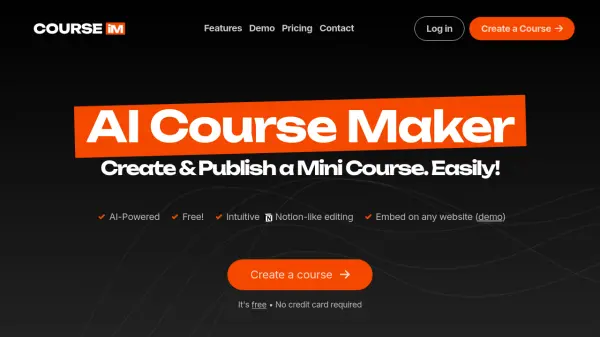 7 Best AI Course Generators for WordPress 10 COURSE.IM