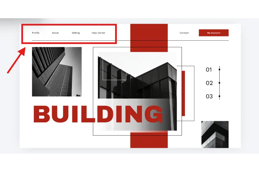 Design your own navigation menu
