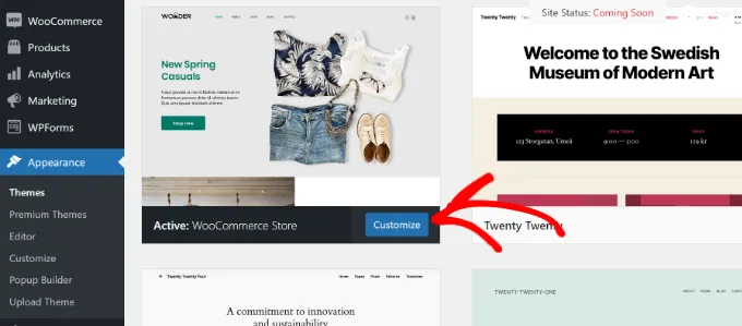 How to Start an Online Thrift Store With WordPress: 7 Simple Steps 36 Customize Default WooCommerce Store Theme