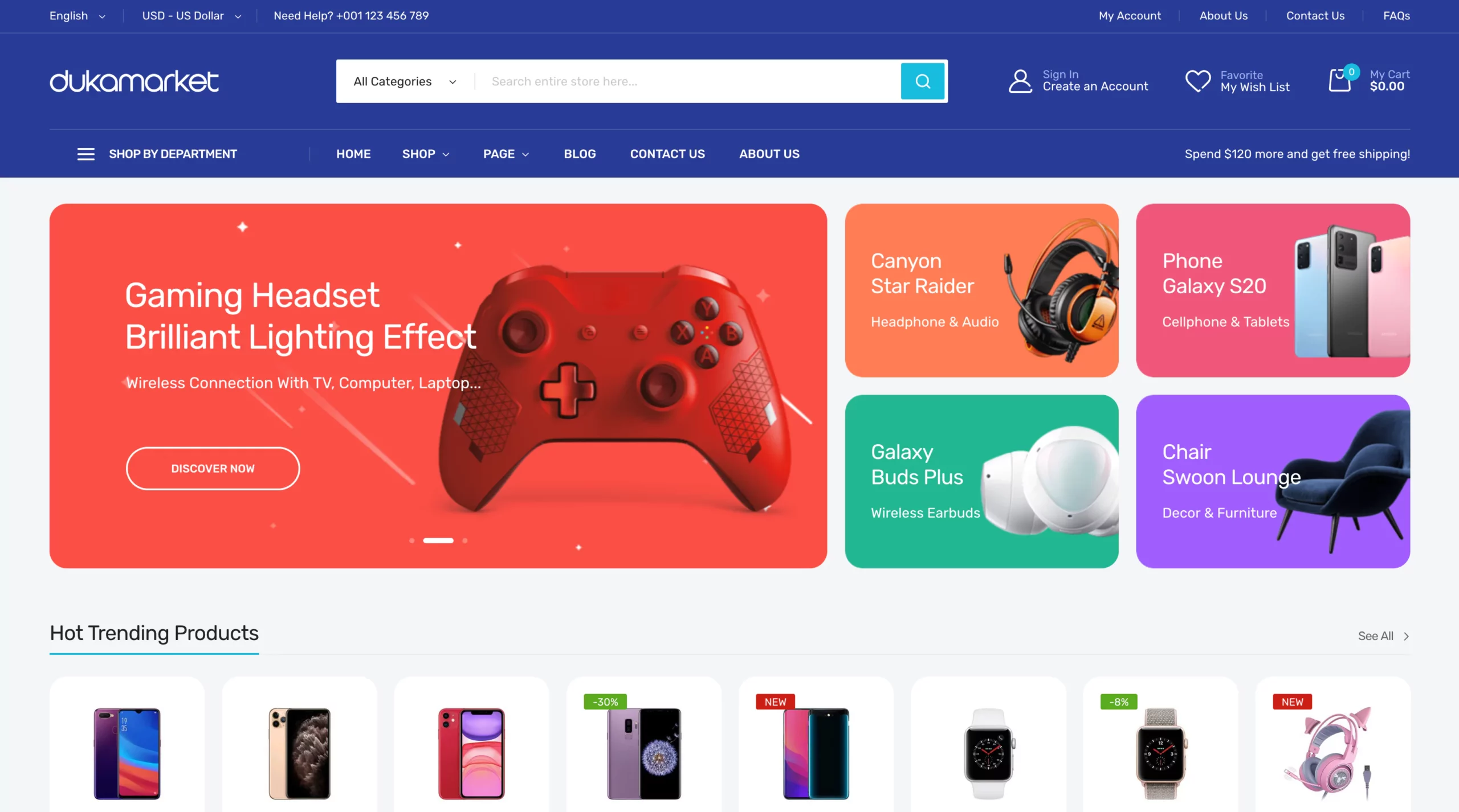 Top 10 Magento Themes for eCommerce Success 16 Dukamarket - Multipurpose Responsive Magento 2
