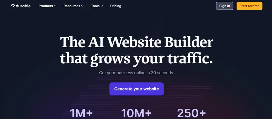 7+ Best Free AI Website Generators 9 Durable AI