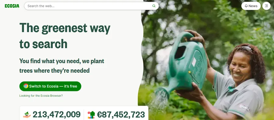 11 Best Search Engine Alternatives to Google 14 Ecosia