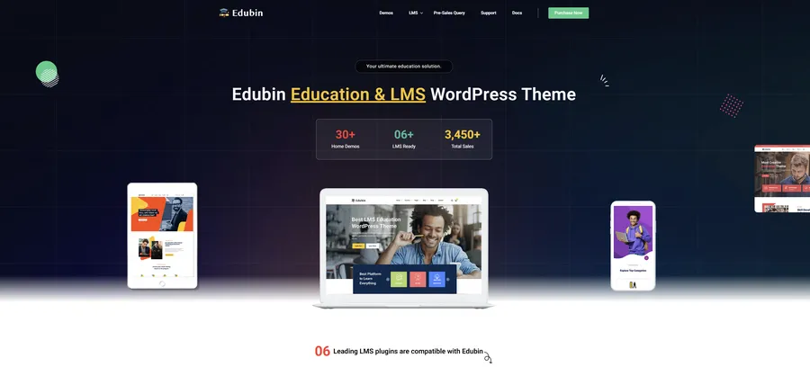 9 Best LMS WordPress themes (LearnPress compatible) 13 Edubin