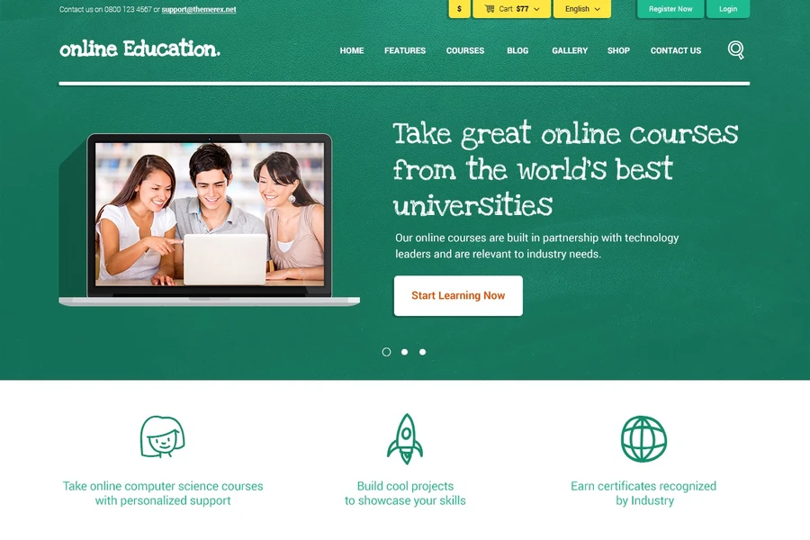 10 Best Language Learning WordPress Theme Selections 20 Education Center