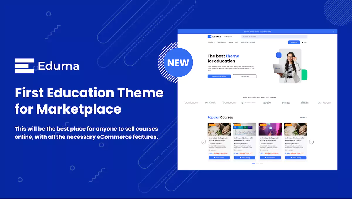 Eduma In The Innovation: Eduma Marketplace