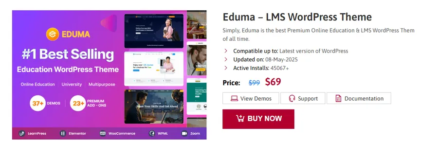 Eduma Pricing