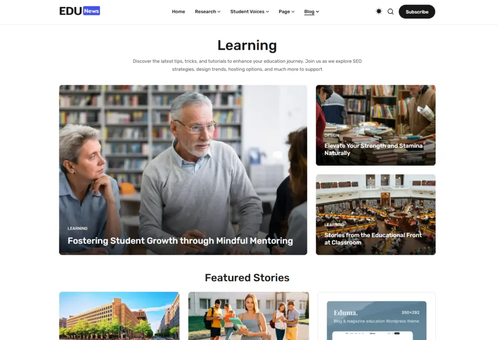 EduNews - Eduma's Brand New "Education New" Demo Is Here! 17 EduNews Blog Grid Layout 2