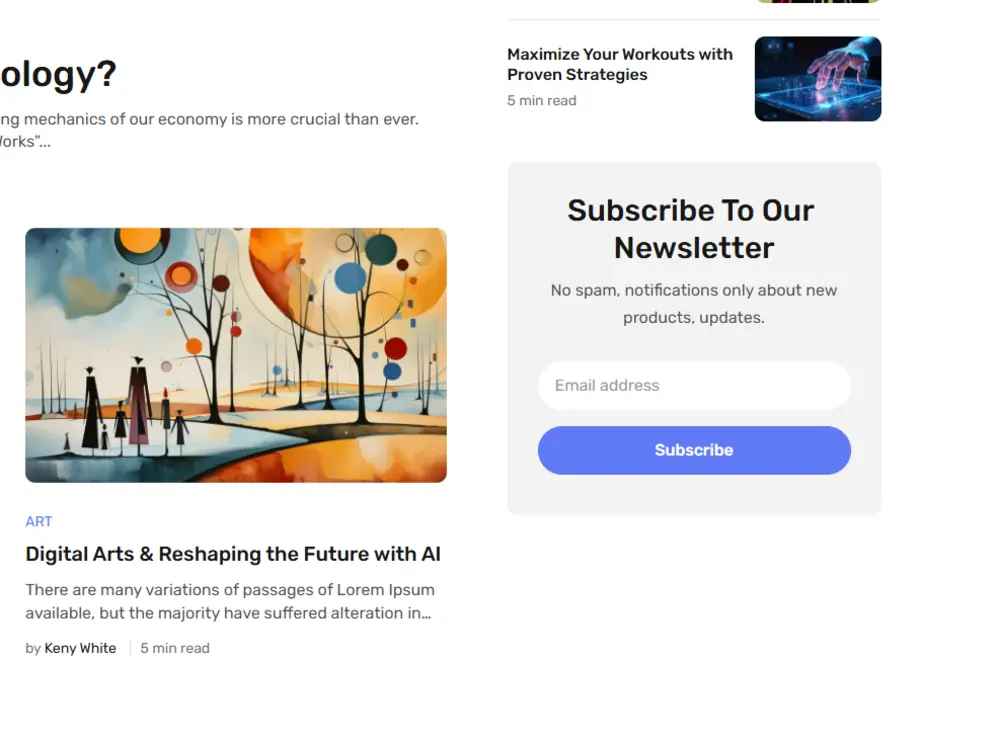 EduNews - Eduma's Brand New "Education New" Demo Is Here! 12 EduNews Newsletter Subscribe Section