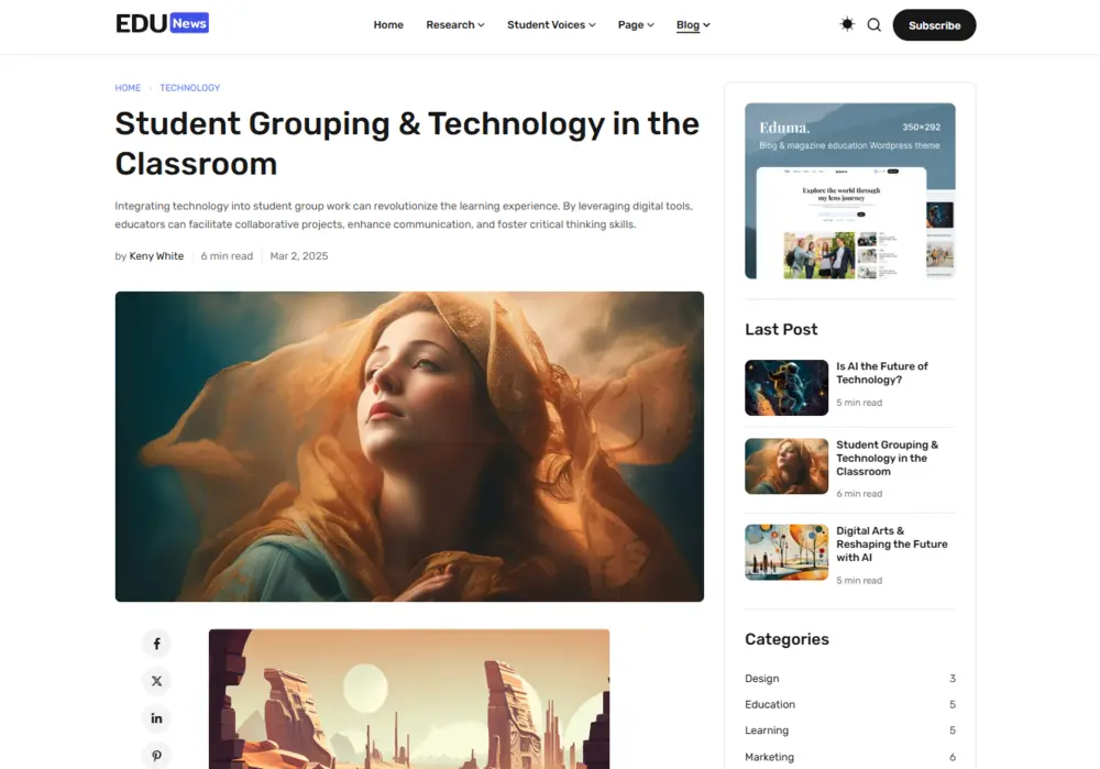 EduNews - Eduma's Brand New "Education New" Demo Is Here! 19 EduNews Single Post Layout Demo