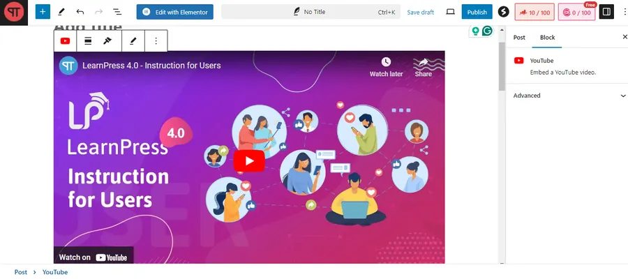 How To Embed YouTube Video in WordPress: 2 Simple Methods 8 Embed YouTube Into WordPress