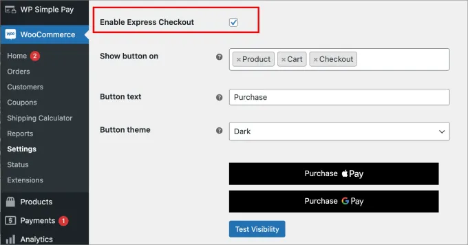 How To Set Up a One-Click Checkout in WordPress: 2 Simple Methods 14 Enable Express Checkout in WooCommerce